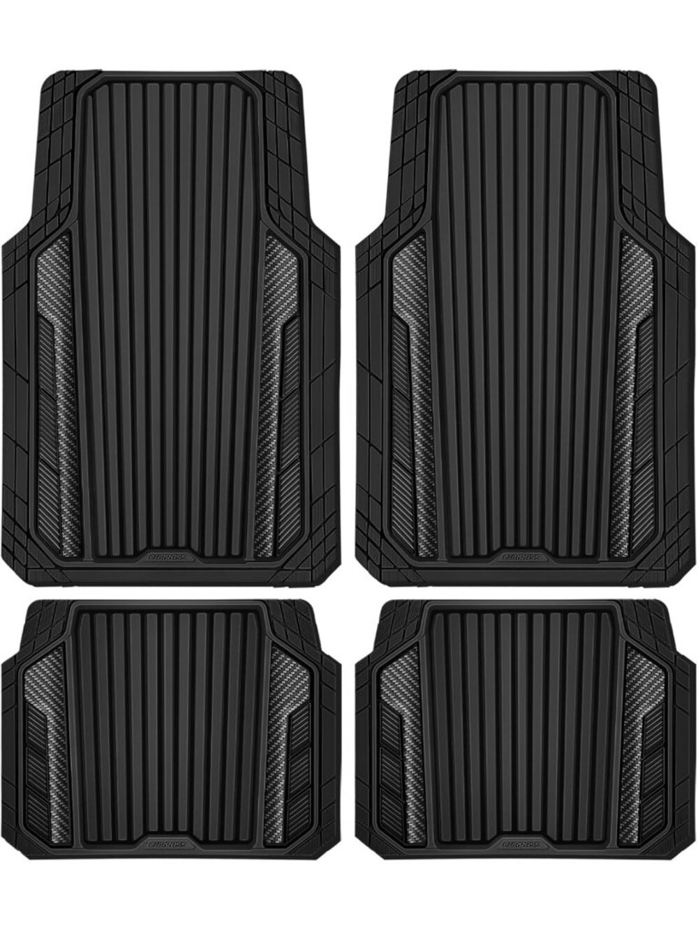 Heavy Duty All Weather Rubber Car Mats - Waterproof, Universal Fit for SUVs